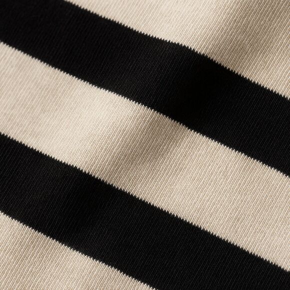 Talbots Women’s Striped Long Sleeve Top with Lace Hem Size S Black White - Picture 6 of 8